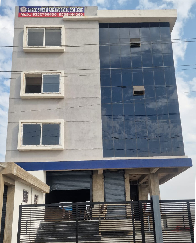 Exterior campus view of Shree Shyam Paramedical College Jaipur, Rajasthan