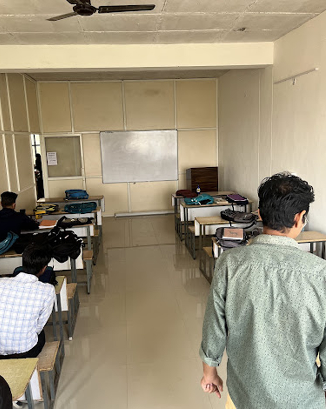 Paramedical students performing practical training with medical mannequins at Shree Shyam Paramedical College, Jaipur.